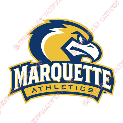 Marquette Golden Eagles Customize Temporary Tattoos Stickers NO.4968